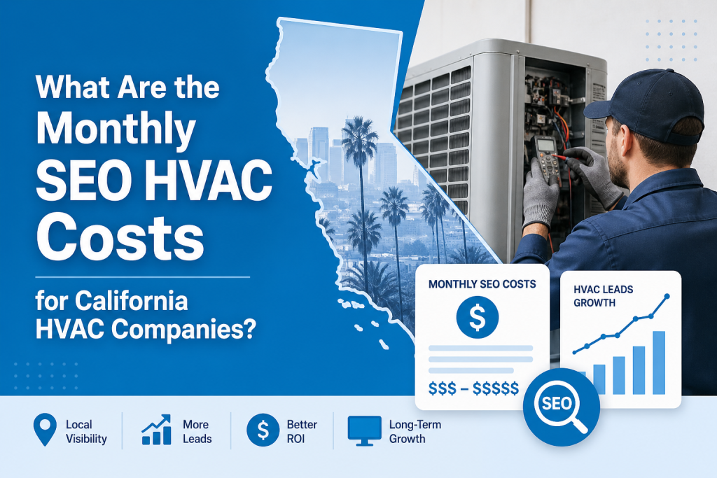 What Are the Monthly SEO HVAC Costs for California HVAC Companies?