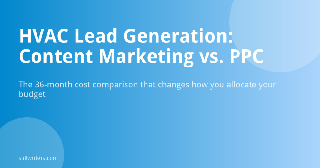 HVAC Lead Generation: Content Marketing vs. PPC, What Actually Works?
