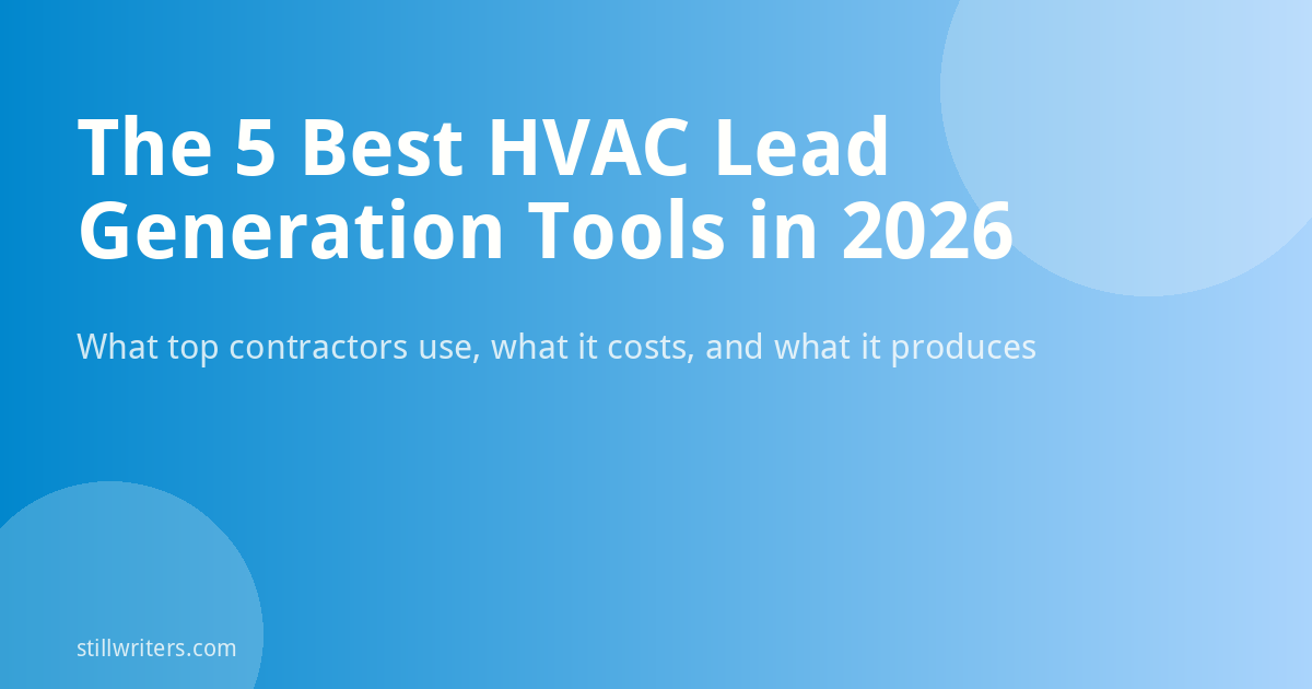 The 5 Best HVAC Lead Generation Tools in 2026