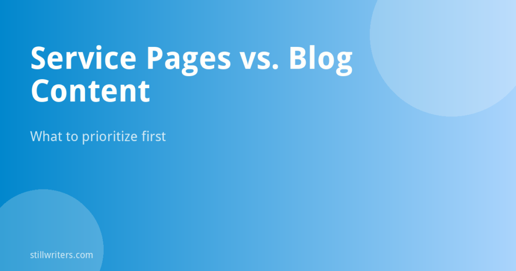 Service Pages vs. Blog Content: What Should Canadian HVAC Contractors Prioritize First?