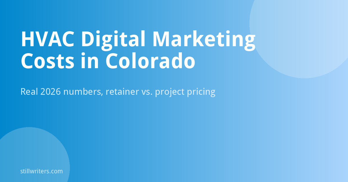 HVAC Digital Marketing Costs in Colorado