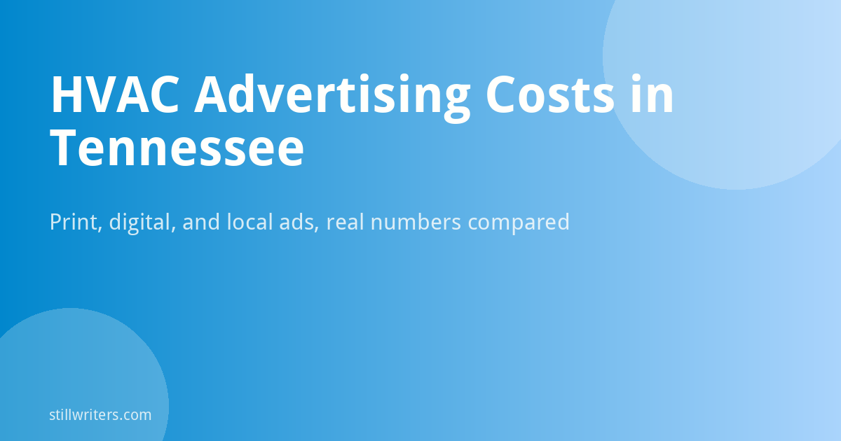 HVAC Advertising Costs in Tennessee